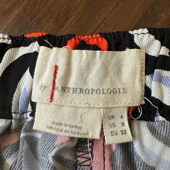 ANTHROPOLOGIE Breezy Printed Straight Pants Multi Motif Relaxed Boho - Picture 10 of 15